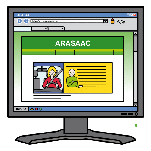 Pictograma dunha web