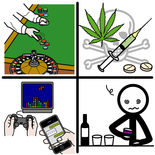 Pictograma de adicción