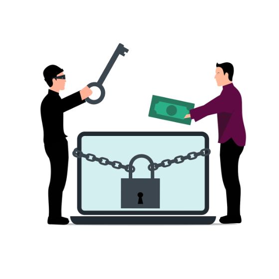 Ataque de ransomware y fraude