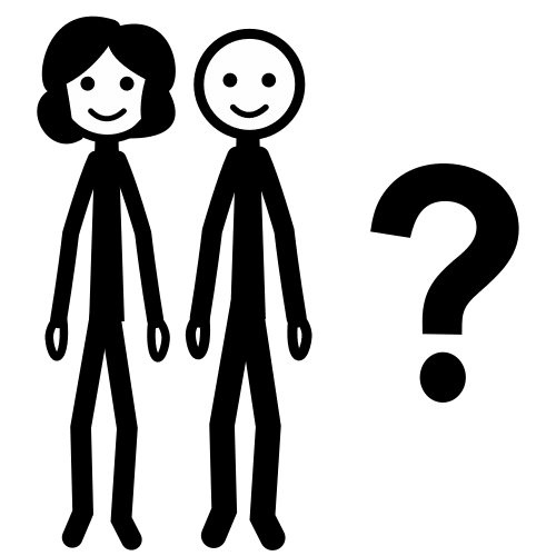 Pictograma de descoñecidos