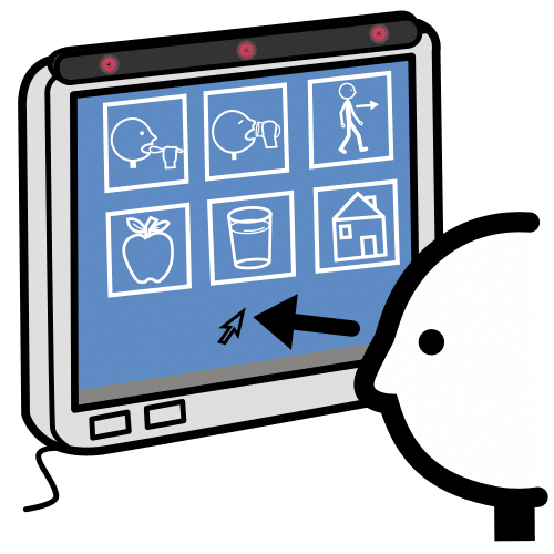 Pictograma de seguemento de ollos