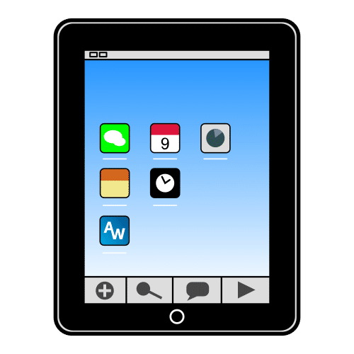 Pictograma dunha tableta