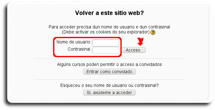 Formulario de Acceso Formulario de Acceso