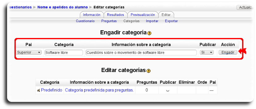 Crear Categoría Crear Categoría