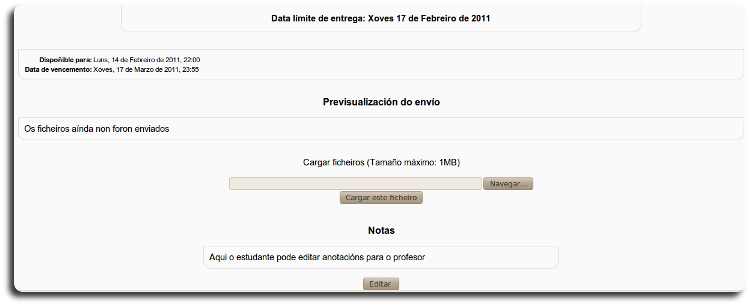 Tarefa envío de alumno Tarefa envío de alumno