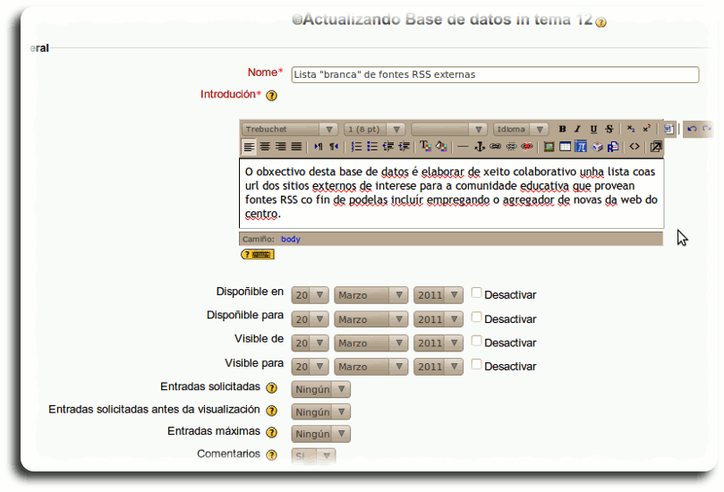 parametros basxe de datos parametros basxe de datos