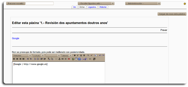 wiki xestionar wiki xestionar