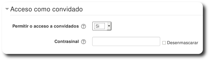 Acceso como convidado