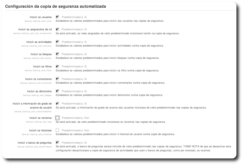 Configuración das copias automáticas (3)