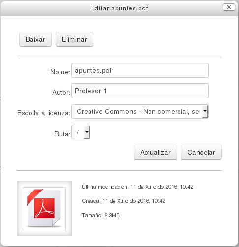 Propiedades do ficheiro
