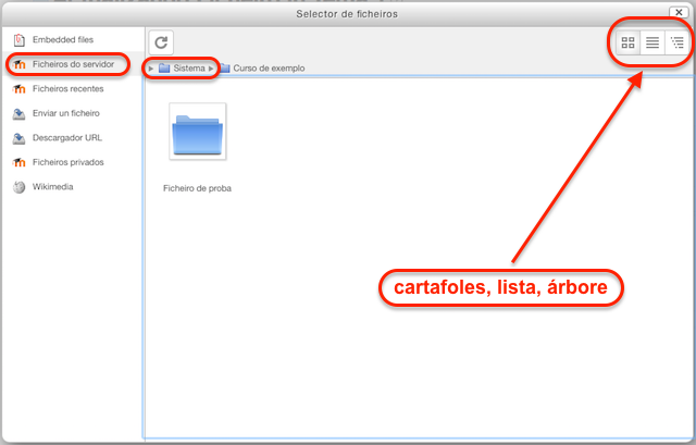 Selector de ficheiros