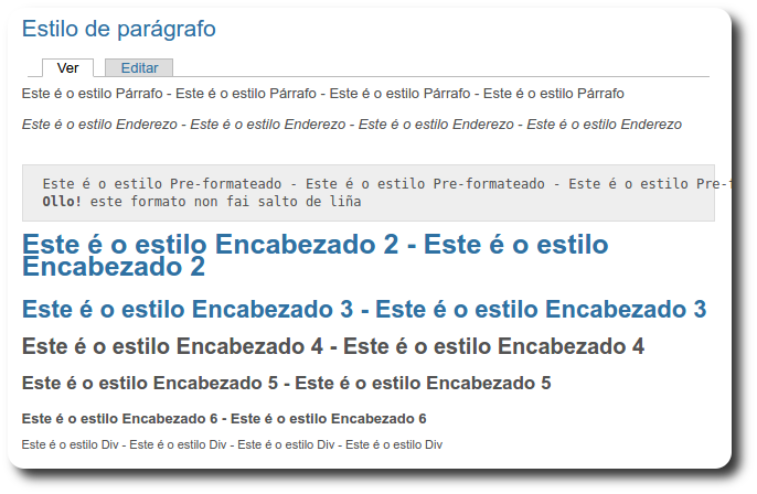 Formato de parágrafo
