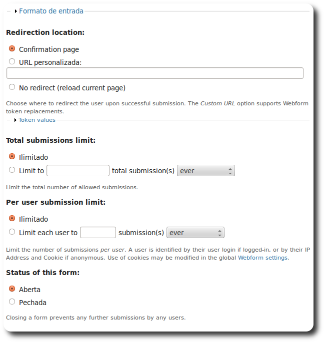 formato de entrada formulario