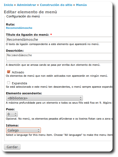 recomendamosche galego