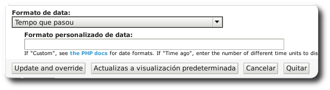 Modificar formato de data