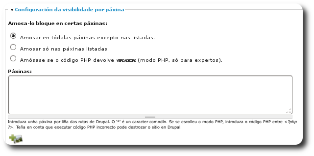 Amosa-lo bloque en certas p&aacute;xinas