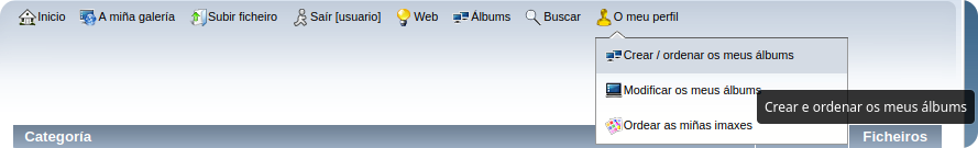 album usuario rexistrado