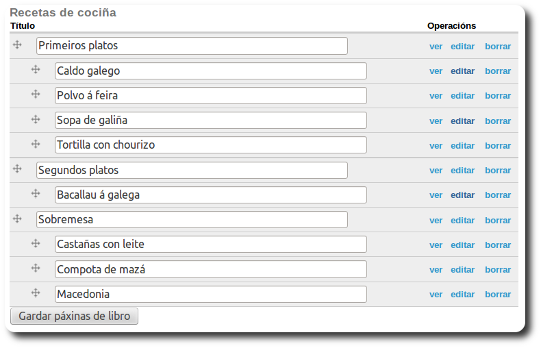 Editar orde e t&iacute;tulos