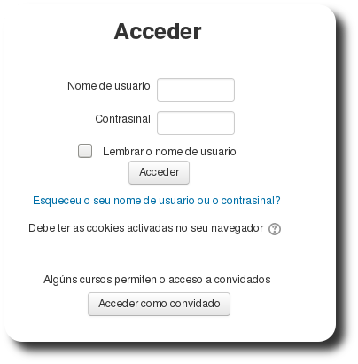 Formulario de acceso