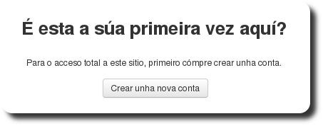 Botón para a creación dunha nova conta