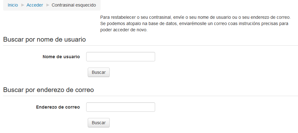 Contrasinal esquecido