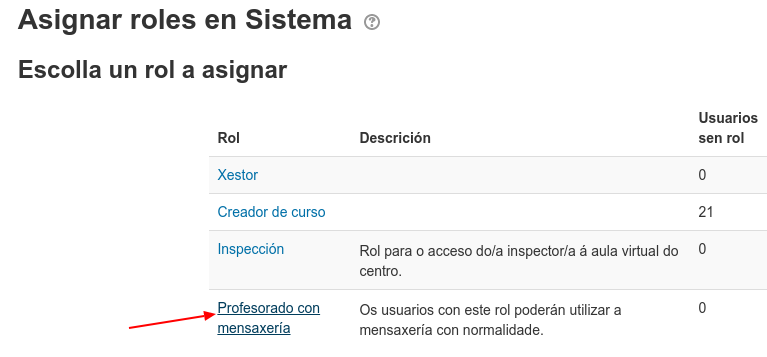 Asignar roles de sistema