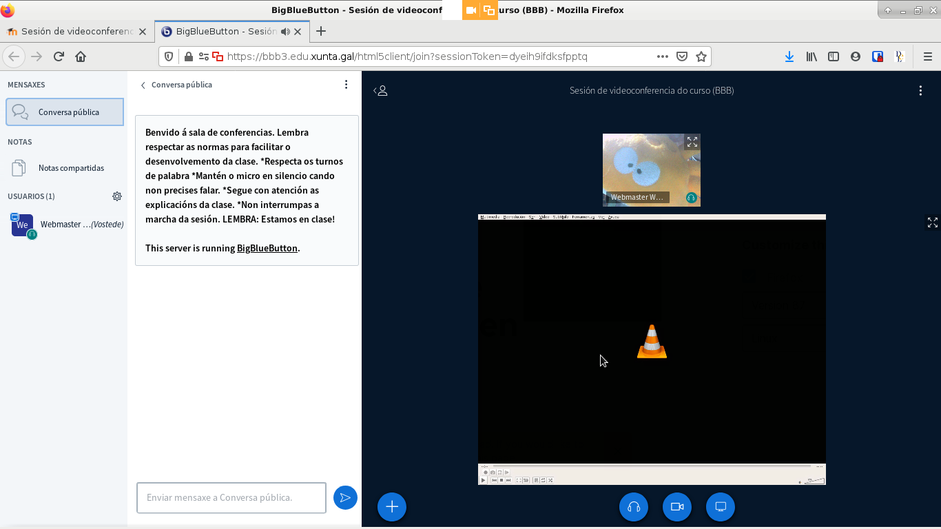 Pantalla y cámara compartidas