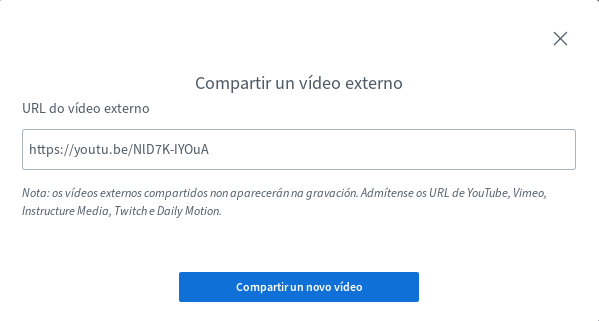 Selección de vídeo