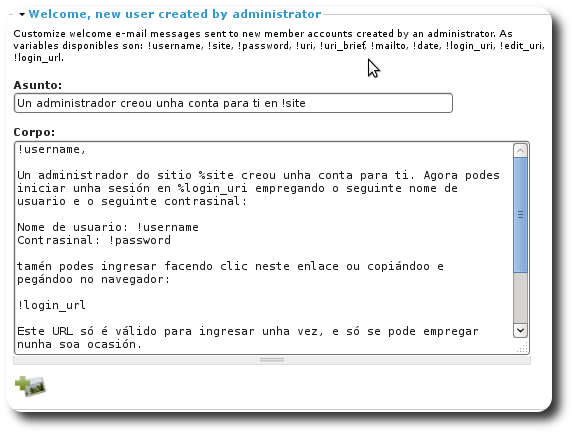 Configura usuario Configura usuario