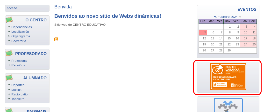 Portada da wen co bloque Punto laranxa