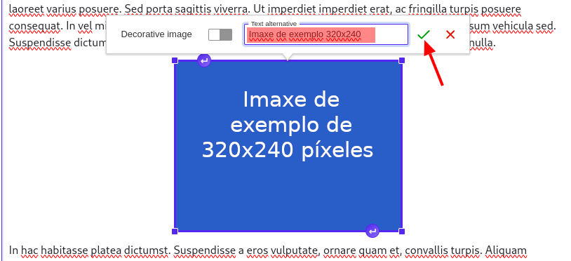 Inserir texto alternativo