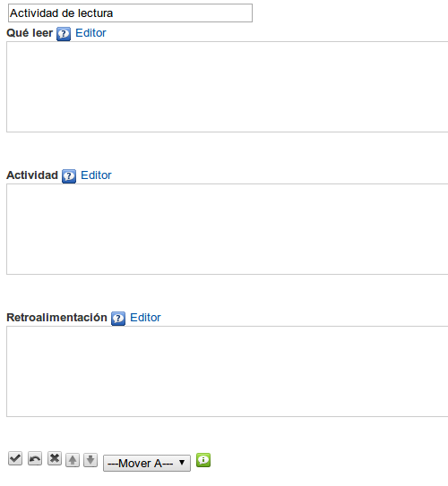 actividad de lectura