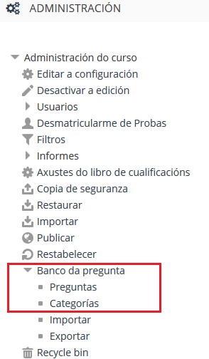 Acceso ó banco da pregunta