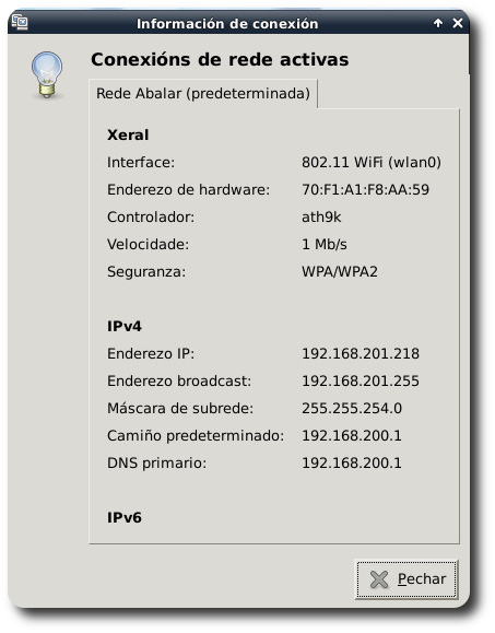 informacion conexión