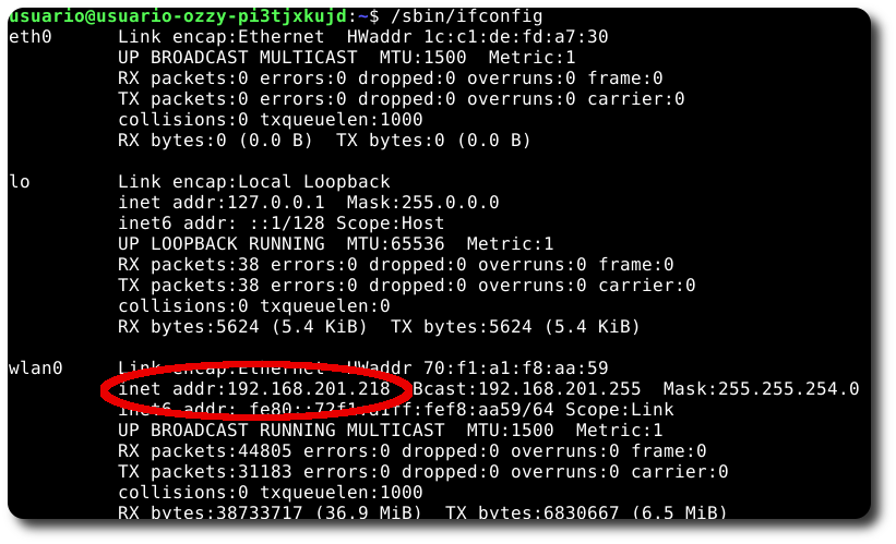informacion conexión