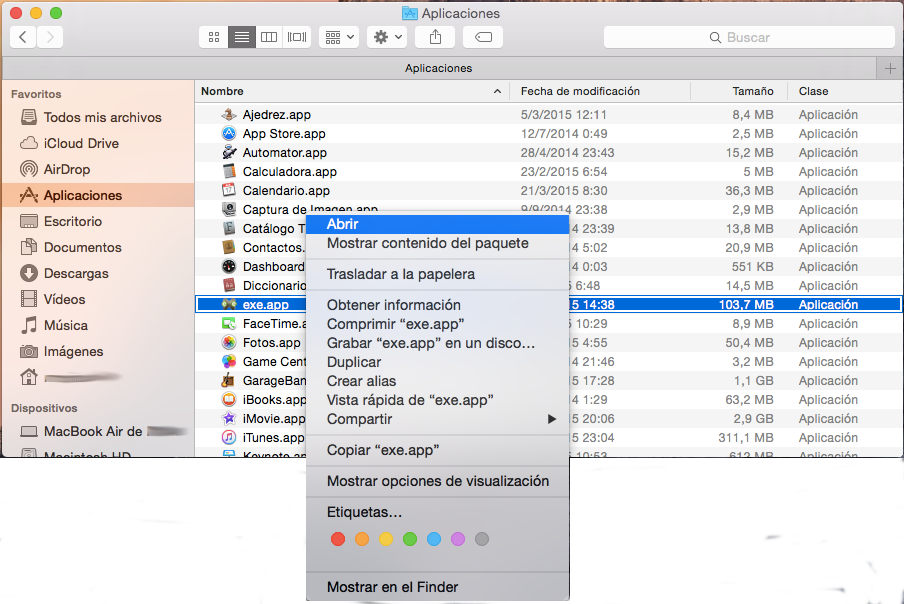 Apple - Abrir app con CTRL+Clic. Licencia CC(BY-NC-SC)