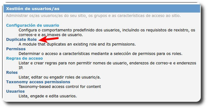 duplicar rol