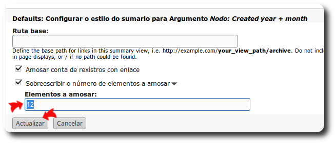Modificación Estilo:Lista 