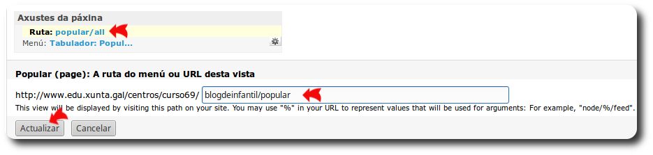 Axustes de páxina:Ruta