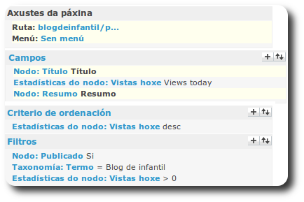 Configuración today (page)
