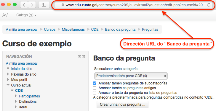 Barra de direccións URL