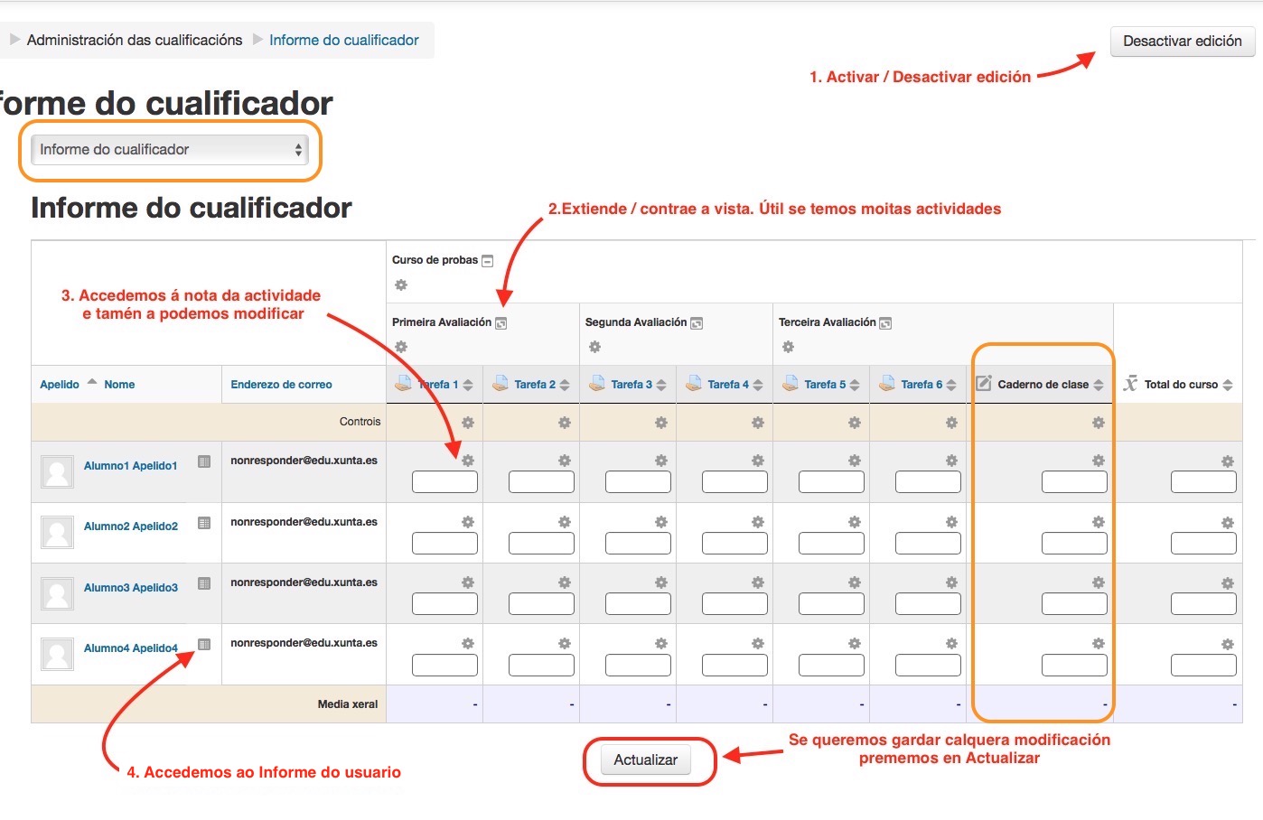 Informe do cualificador